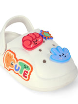 Cute Charm Clog-White