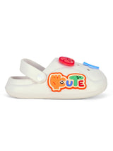 Cute Charm Clog-White