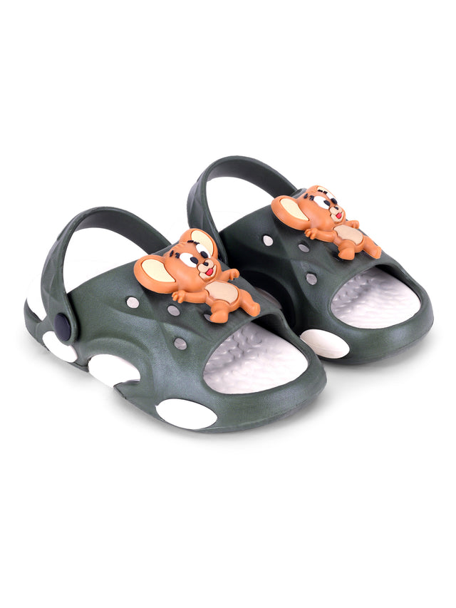 Tiny Rat Clog-Cream & Green