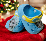 Blue Premium Eva Little Elsa Clogs For Kids