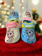 Blue Premium Eva Little Elsa Clogs For Kids