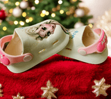 Cream Premium Eva Little Elsa Clogs For Kids