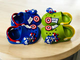 Green Premium Eva Mr America Super Soldier Clogs For Kids
