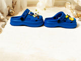 Blue Premium Eva Goofy World Clogs For Kids