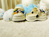Cream Premium Eva Goofy World Clogs For Kids
