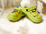 Green Premium Eva Goofy World Clogs For Kids