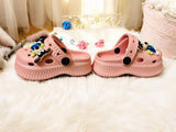 Pink Premium Eva Goofy World Clogs For Kids
