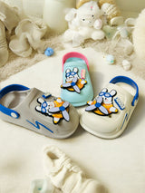 Cream Premium Eva Little Flying Jatt Clogs For Kids