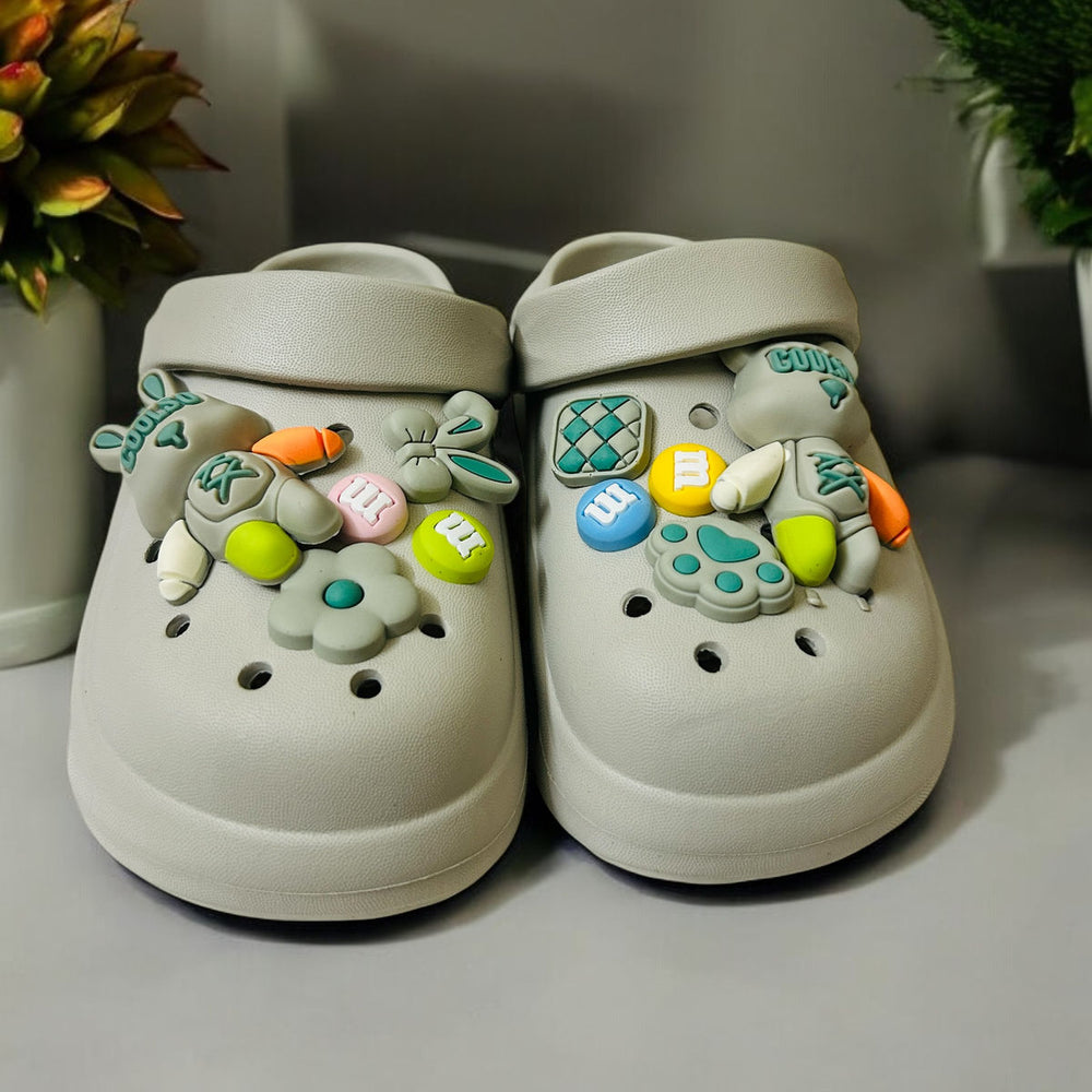 Shades Of Mud Premium Eva Liitle Luminious World Clogs For Kids