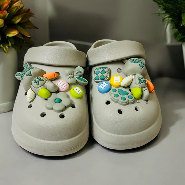 Shades Of Mud Premium Eva Liitle Luminious World Clogs For Kids