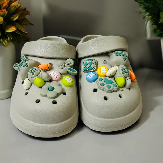 Shades Of Mud Premium Eva Liitle Luminious World Clogs For Kids