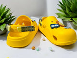 Yellow Premium Eva Life Ok Clogs For Kids