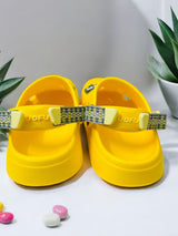 Yellow Premium Eva Life Ok Clogs For Kids