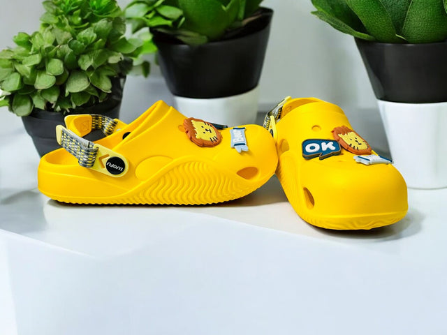Yellow Premium Eva Life Ok Clogs For Kids