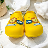 Yellow Premium Eva Life Ok Clogs For Kids