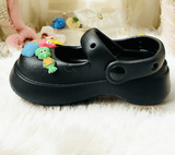 Black Premium Eva Small Wonder Clogs For Kids