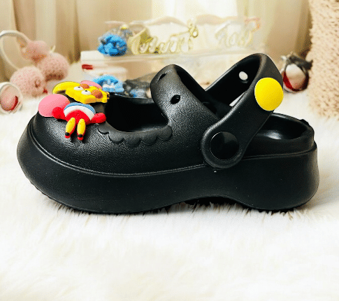 Black Premium Eva Small Wonder Clogs For Kids