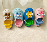 Aqua Blue Premium Eva Cute Teddy Clogs For Kids