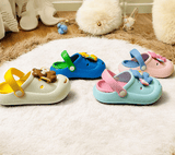 Aqua Blue Premium Eva Cute Teddy Clogs For Kids