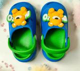 Ocean Blue Premium Eva Cute Teddy Clogs For Kids