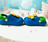 Ocean Blue Premium Eva Cute Teddy Clogs For Kids