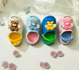 Pink Premium Eva Cute Teddy Clogs For Kids