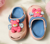 Pink Premium Eva Cute Teddy Clogs For Kids