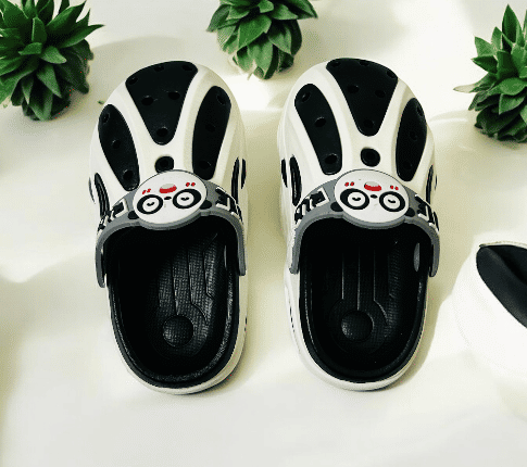 Black And White Premium Eva Friendz Forever Clogs For Kids