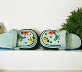 Aqua Blue Premium Eva Fruits Story Clogs For Kids