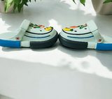 Aqua Blue Premium Eva Fruits Story Clogs For Kids