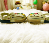 Olive Green Premium Eva Fruits Story Clogs For Kids
