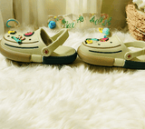 Olive Green Premium Eva Fruits Story Clogs For Kids