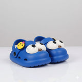 Blue Premium Eva Happy Big Eye Little Nose Clogs For Kids