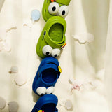 Blue Premium Eva Happy Big Eye Little Nose Clogs For Kids
