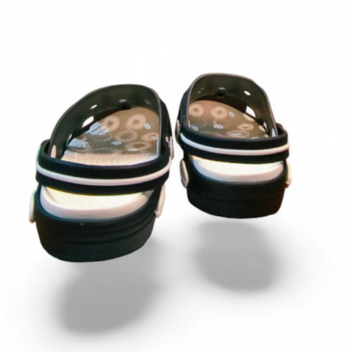 Black Premium Eva Little Illuminating Clogs For Kids