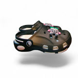 Black Premium Eva Little Illuminating Clogs For Kids