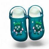 Green Premium Eva Little Illuminating Clogs For Kids